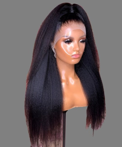 BRYELLE Wear And Go Glueless Wigs Human Hair Pre Plucked Pre Cut 4x4 Kinky Straight Lace Front