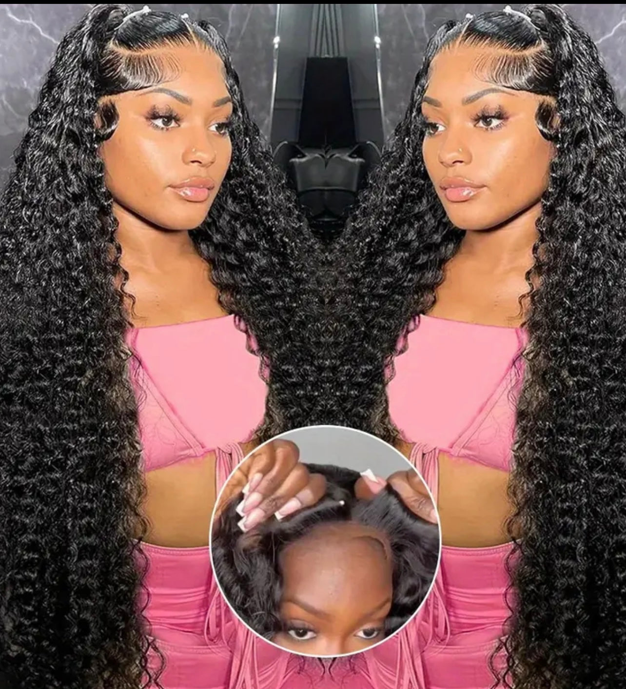 BRYELLE Deep Wave Glueless Wigs Human Hair Ready To Wear 13x4 Curly