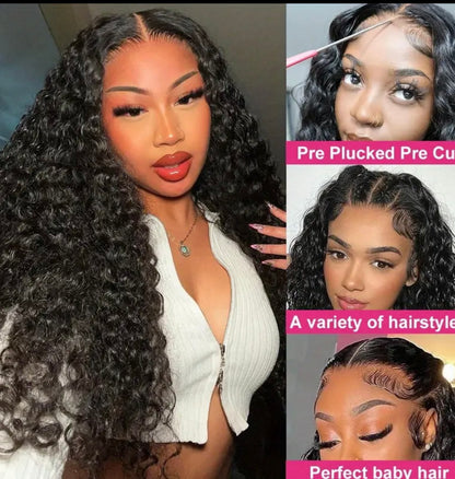 BRYELLE Deep Wave Glueless Wigs Human Hair Ready To Wear 13x4 Curly