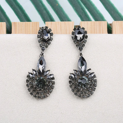 Veyofun Cute Rhinestone Drop Earrings Vintage Dangle Earrings for Woman Fashion Jewelry Wholesale Gift