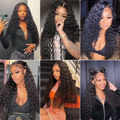 100% Unprocessed Indian Remy Human Hair Weave Extensions Deep Wave Hair Bundles Humain 12A Curly Hair Bundle Deals