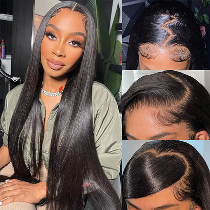 BRYELLE 5x5 HD Lace Closure Wig 40Inch Glueless Human Hair Wigs Straight Lace Front Wigs For Women 13x4 13x6 Hd Transparent Frontal Wig