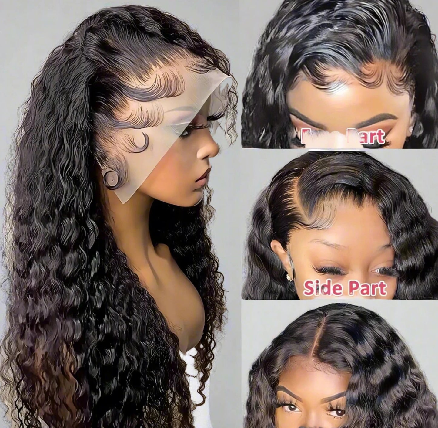 BRYELLE Deep Wave Glueless Wigs Human Hair Ready To Wear 13x4 Curly