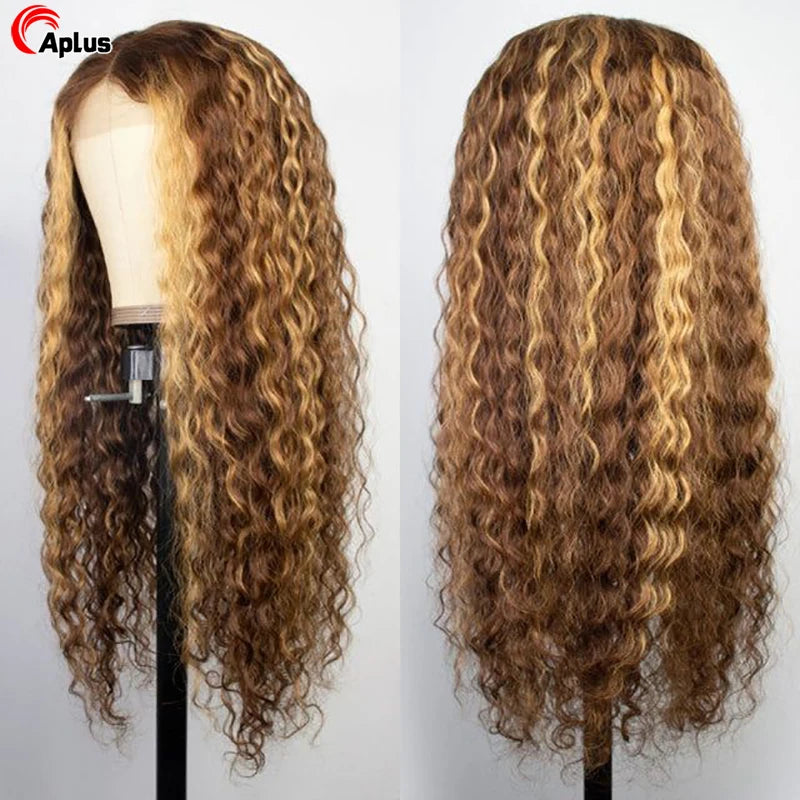 99j Burgundy Lace Front Human Hair Wigs Colored Ombre Deep Wave Lace Front Wig Brazilian HD Lace Frontal Wig On Sale Clearance