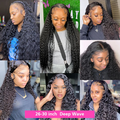 Hd Lace Wig Human Hair 360 Full Lace Wig Water Wave Human Hair Curly Wigs