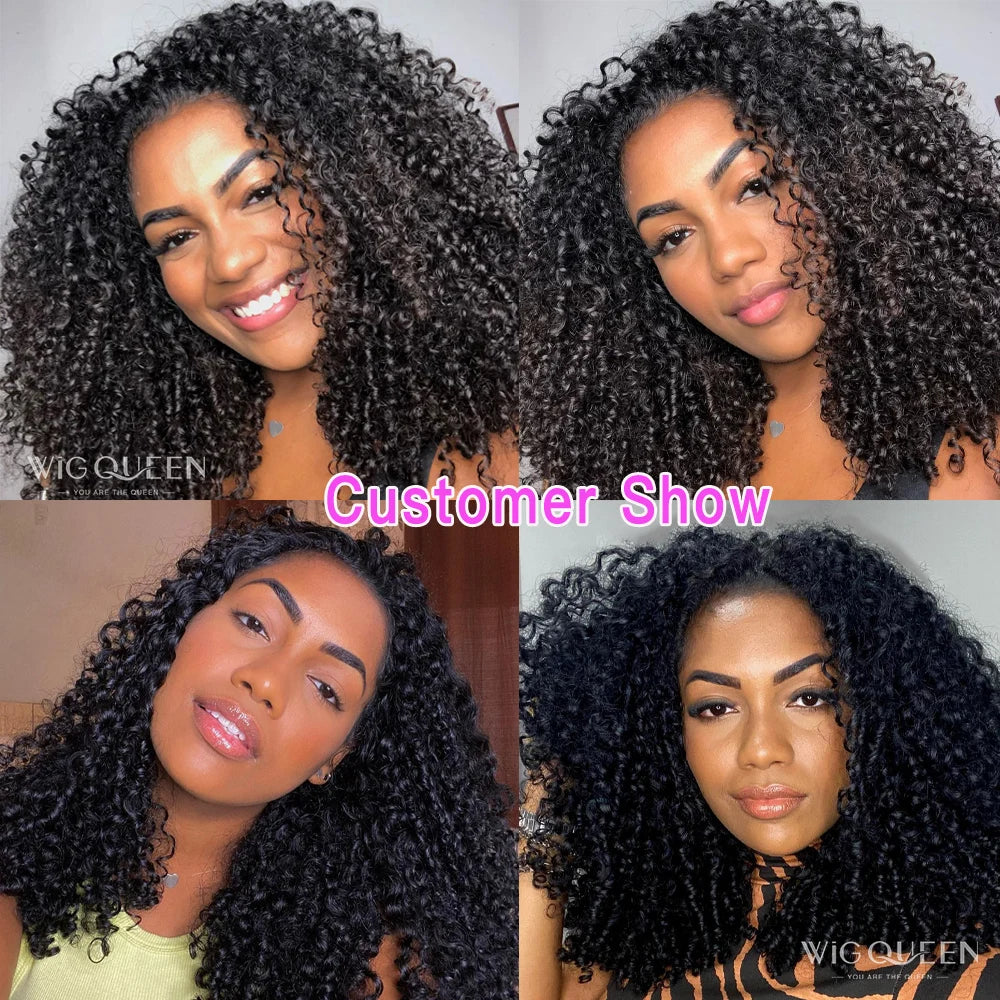 Brazilian Kinky Spirals Curly Bundles With Frontal 10A Double Drawn Pixie Curl Human Hair Extension Weave With Frontal Closure