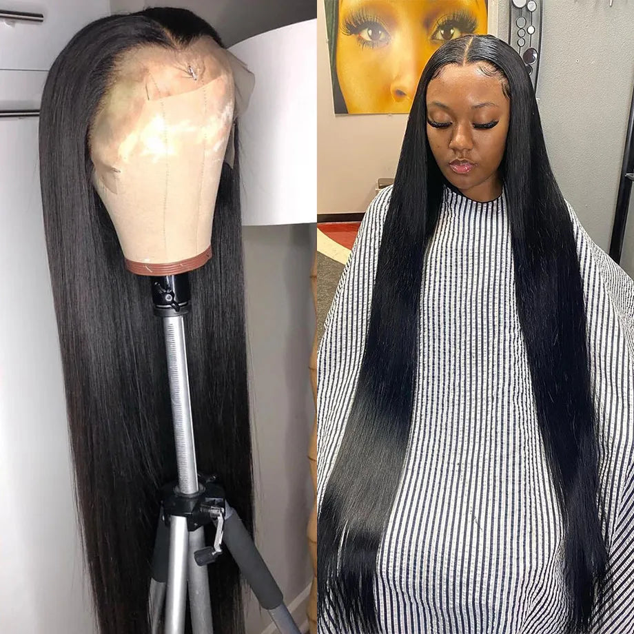 Straight Lace Front Wigs Human Hair 360 Full Lace Wigs Brazilian Pre Plucked