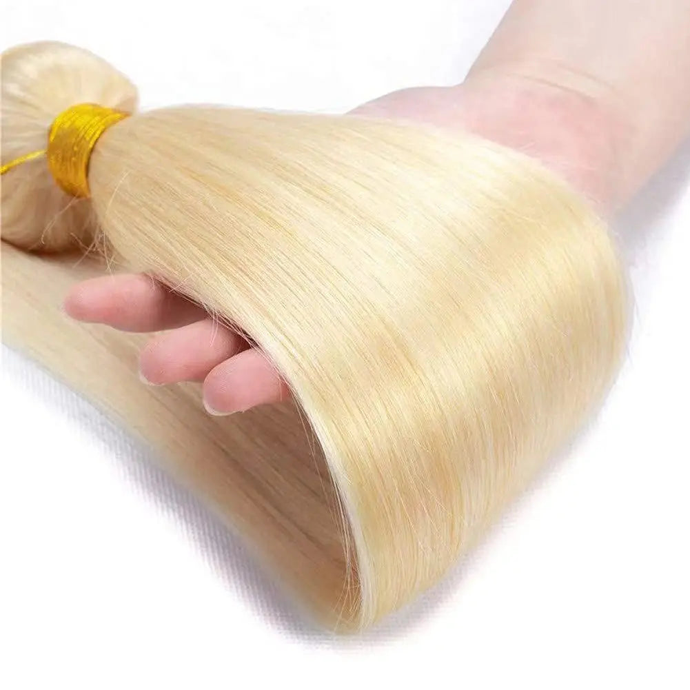 Blonde Human Hair 1 Bundles  Brazilian Straight Hair Bundle