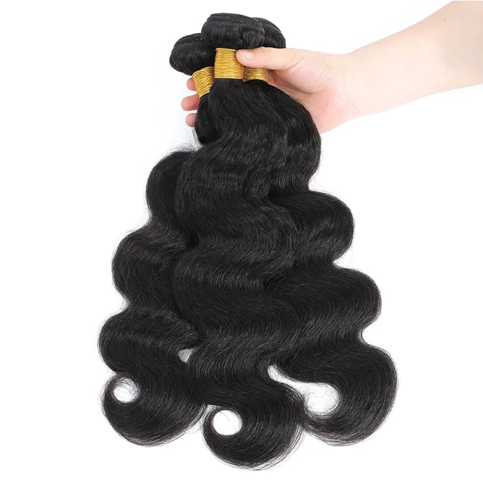 DreamDiana Human Hair Kinky Weave Bundles Brazilian Hair 3 Bundles Human Hair Weaving Yaki Straight Body Weave Hair Thick Hair