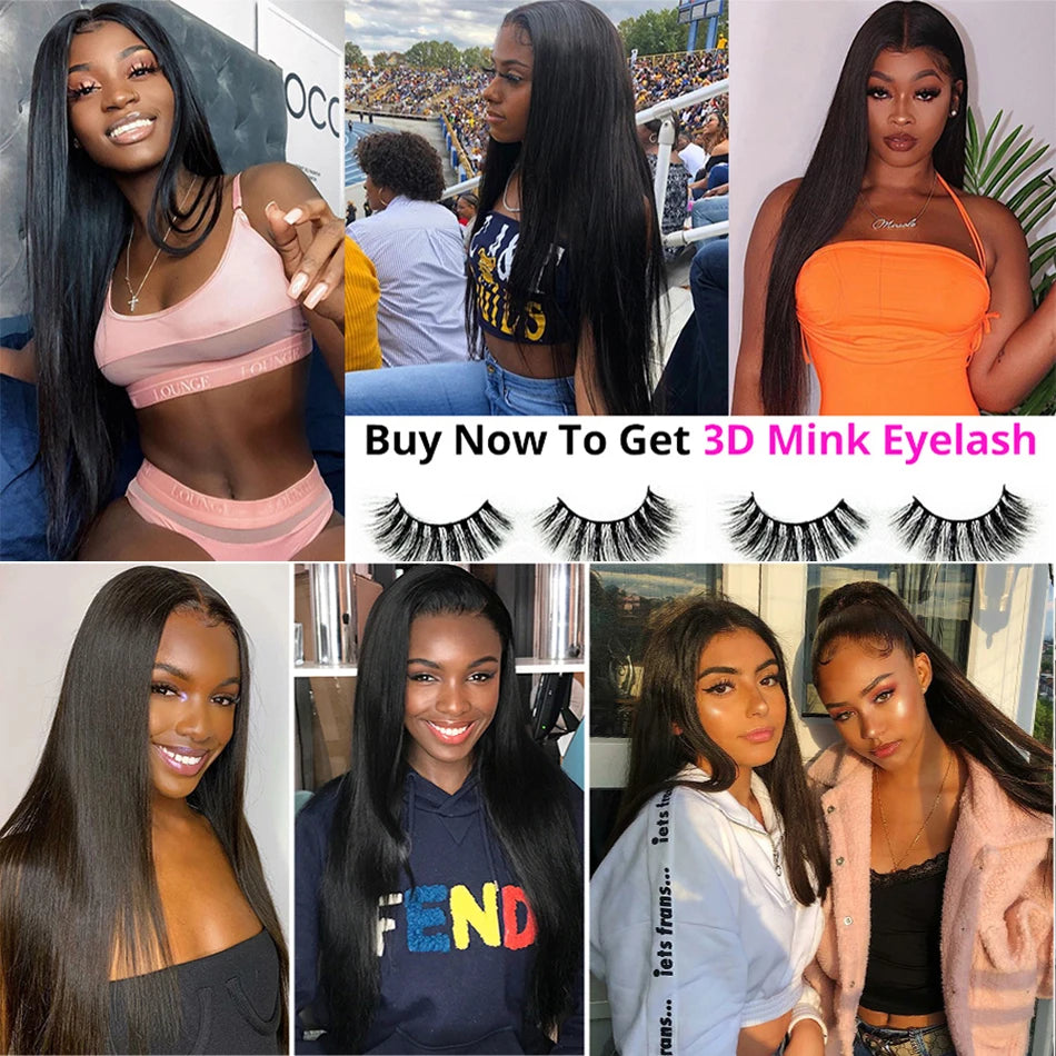 Hair Bundles Brazilian Remy Hair Weave Bone Straight Human Hair Bundles 30 Inch