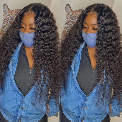 Water Wave Bundles 10A Peruvian 100% Human Hair Bundles 1 3 4 Bundles Deal Wet And Wavy Curly Hair Extensions