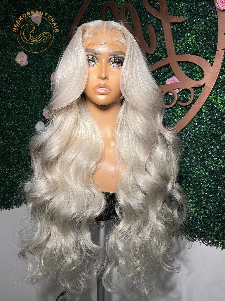 BRYELLE Platinum Ash Blonde Colored Lace Front Wig  Pre Plucked 13x6 HD