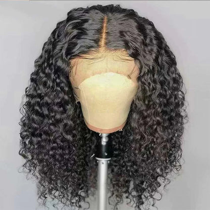 12A Brazilian Kinky Curly Bob Wig Human Hair Lace Frontal Wigs 180% Wear and Go Glueless