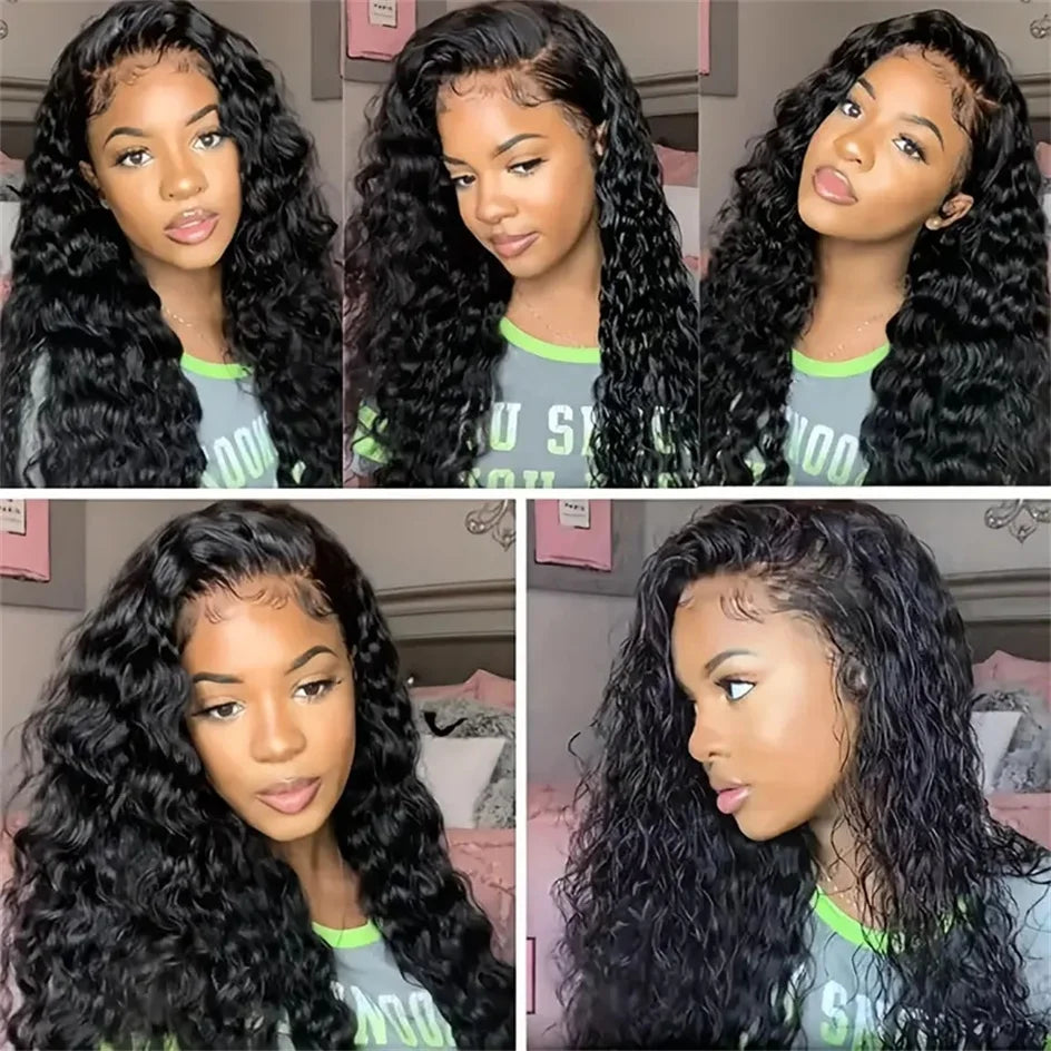 BRYELLE hd lace wig human hair glueless curly wig pre plucked