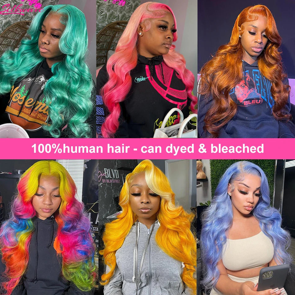 13x4 13x6 Hd 613 Body Wave Lace Frontal Wigs Human Hair Wigs For Women Glueless PrePlucked Honey Colored Blonde Lace Front Wigs