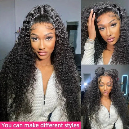 BRYELLE hd lace wig human hair glueless curly wig pre plucked