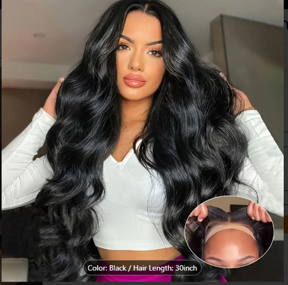 BRYELLE 250 Density Glueless Pre- Plucked 13x6 Free Part 3D Body Wave Transparent Lace Front Ear to Ear Put on and Go Wig