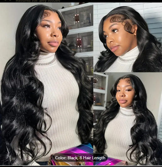 BRYELLE 250 Density Glueless Pre- Plucked 13x6 Free Part 3D Body Wave Transparent Lace Front Ear to Ear Put on and Go Wig