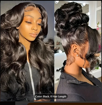 BRYELLE 250 Density Glueless Pre- Plucked 13x6 Free Part 3D Body Wave Transparent Lace Front Ear to Ear Put on and Go Wig