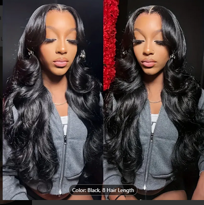 BRYELLE 250 Density Glueless Pre- Plucked 13x6 Free Part 3D Body Wave Transparent Lace Front Ear to Ear Put on and Go Wig