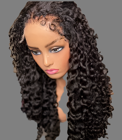 BRYELLE 180% 13x4 Human Hair Wig 4C Curly Edges Hairline 13X4 Lace Front Curly Wigs D Transparent Lace Frontal Wigs Glueless Frontal Wig 4C Natural Hairline With Curly Baby Hair Pre Plucked