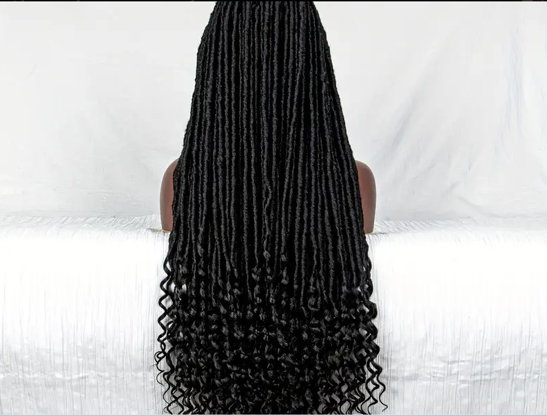 Full Lace African Braided Spring Twist Crochet Box Braid Wigs For Women Bohemian Dread Locs