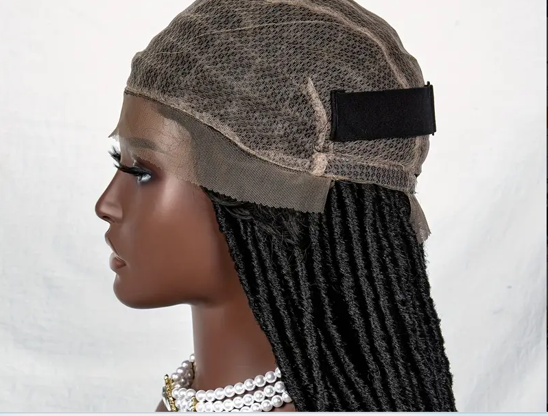 Full Lace African Braided Spring Twist Crochet Box Braid Wigs For Women Bohemian Dread Locs