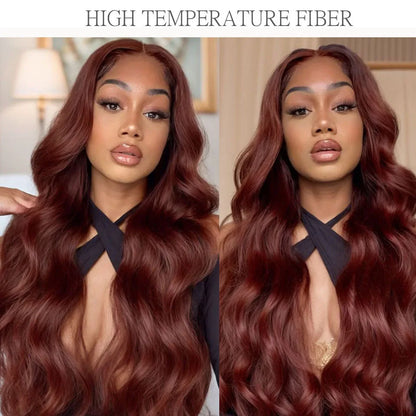 Magicea  Brown Body Wave Ponytail Hair Bundles 26“/30” Soft Long Synthetic Hair Weave Ombre 613 Blonde 150g/200g Hair Extensions