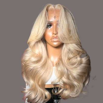 13x4 13x6 Hd 613 Body Wave Lace Frontal Wigs Human Hair Wigs For Women Glueless PrePlucked Honey Colored Blonde Lace Front Wigs