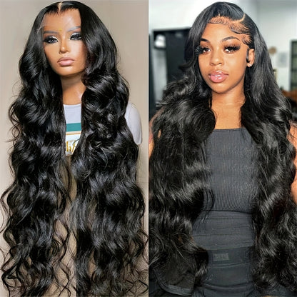 Body Wave Lace Front Wigs 13x6 Lace Front Human Hair Wigs Brazilian Remy Hair Pre Plucked With Baby Hair Body Wavy Lace Frontal Wigs For Women 180% Density