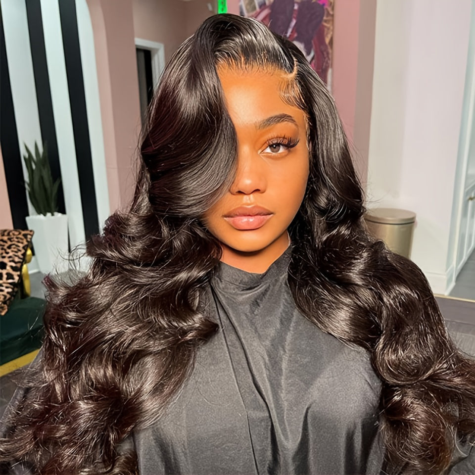 Body Wave Lace Front Wigs 13x6 Lace Front Human Hair Wigs Brazilian Remy Hair Pre Plucked With Baby Hair Body Wavy Lace Frontal Wigs For Women 180% Density